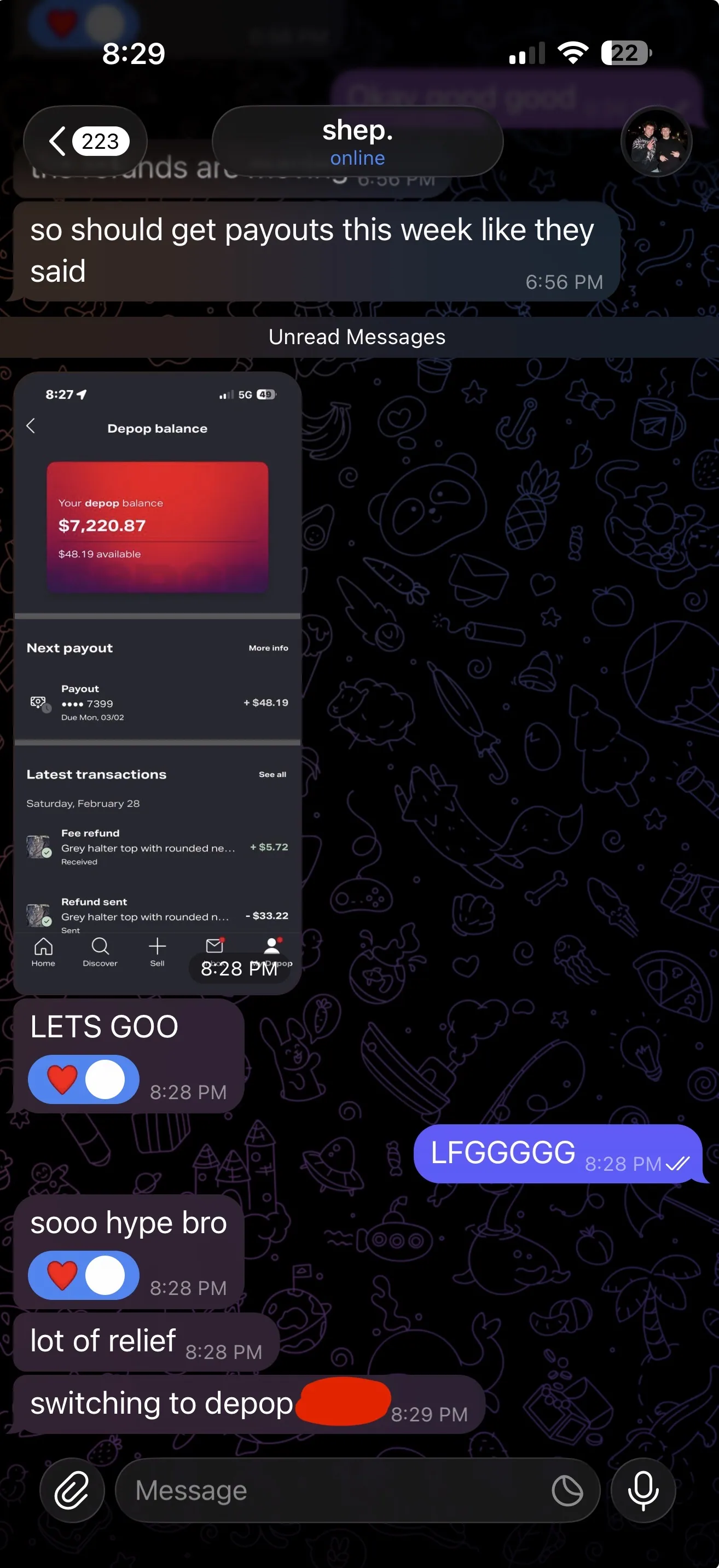 shep. — Member win